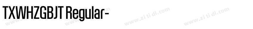 TXWHZGBJT Regular字体转换